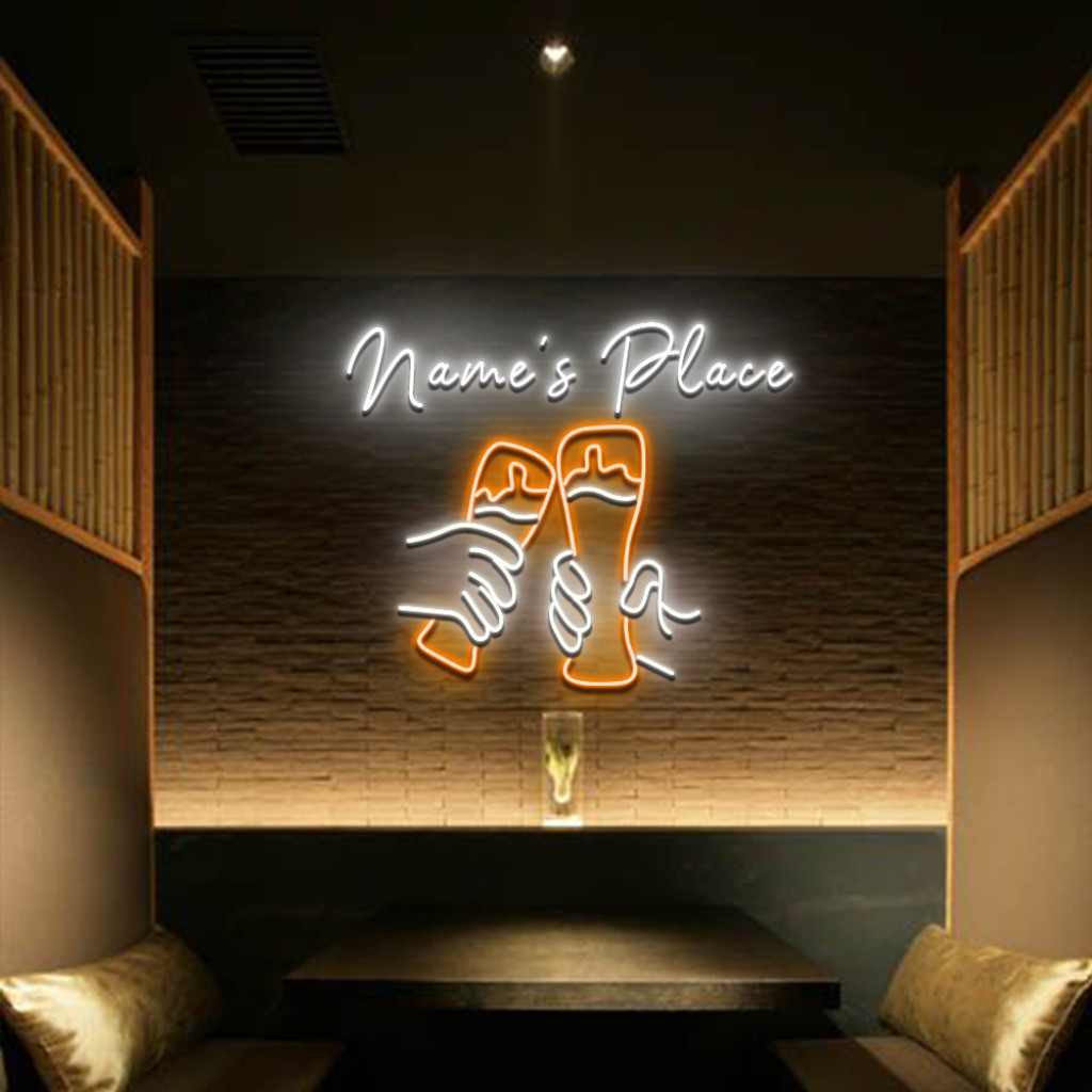 Cheer neon sign