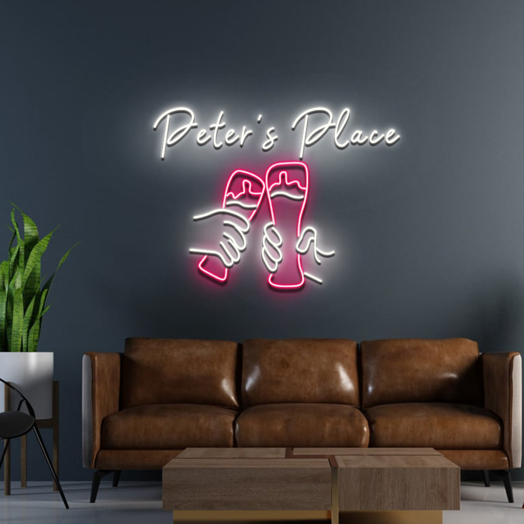 Cheer neon sign