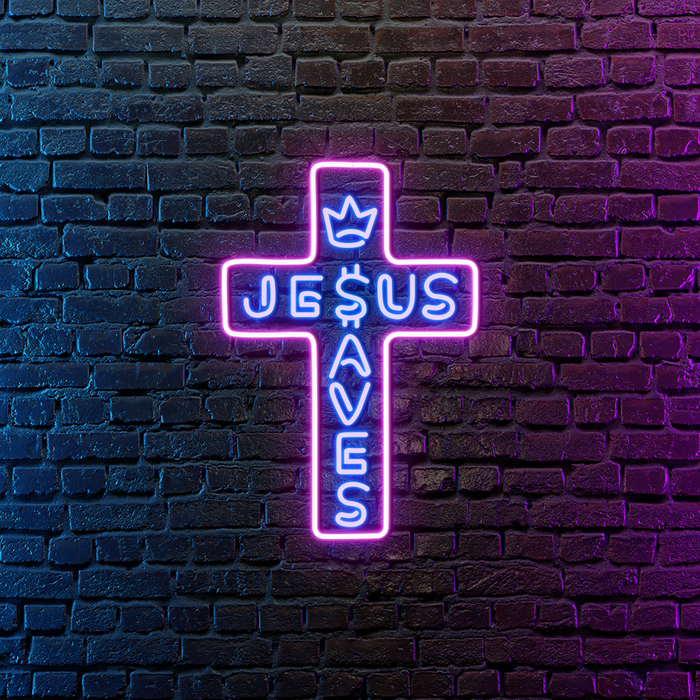 Cross Led Neon Sign