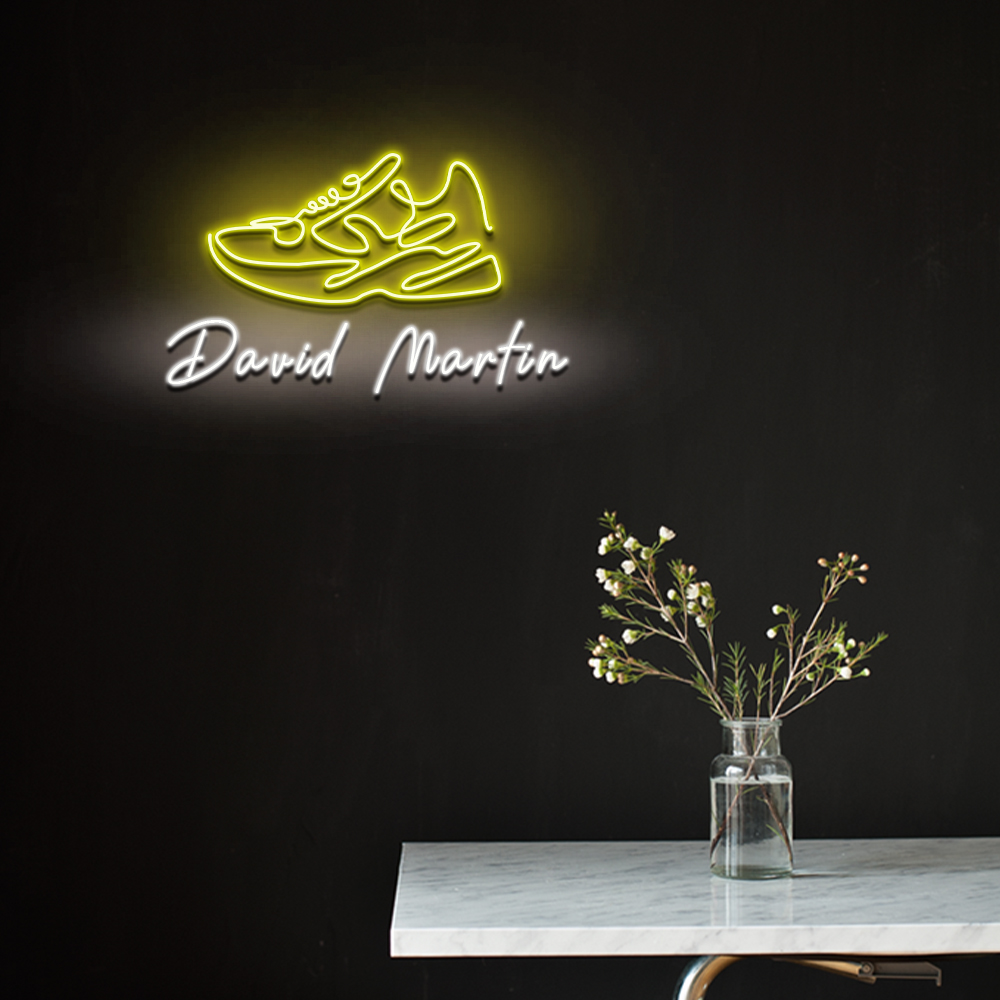 Custom Name Shoes Neon Sign