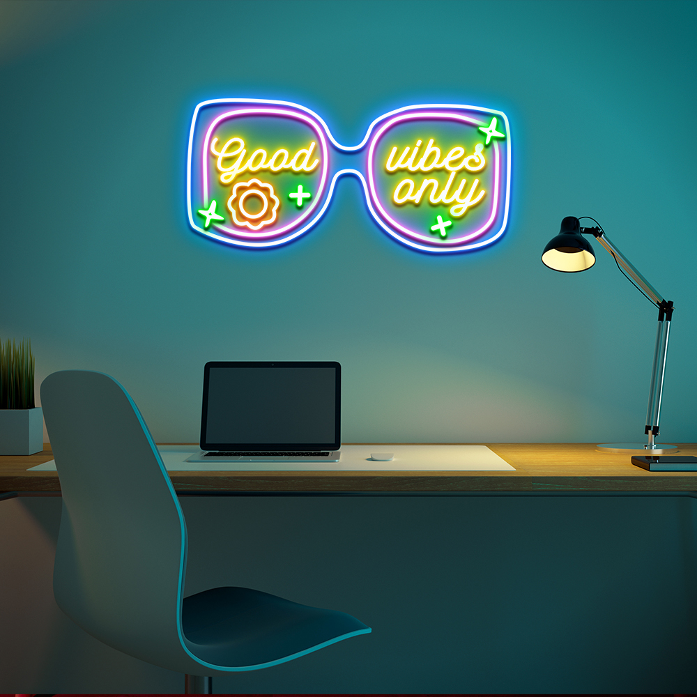 Glasses Led Neon Sign