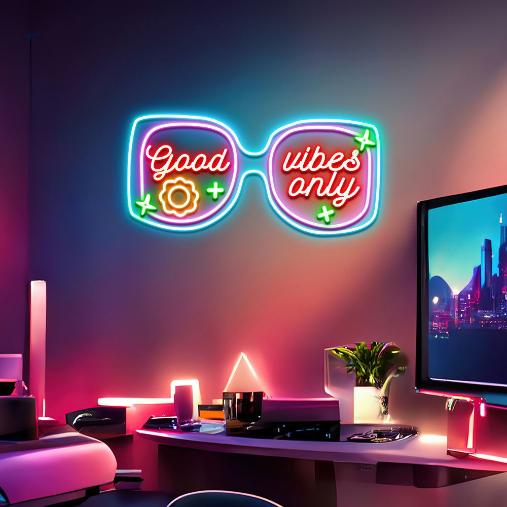 Glasses Led Neon Sign