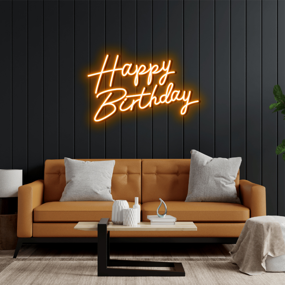 Happy Birthday Led Neon Sign