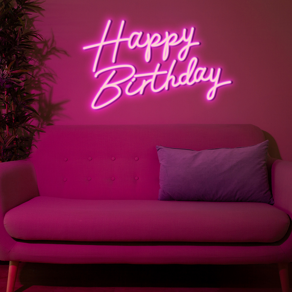 Happy Birthday Led Neon Sign