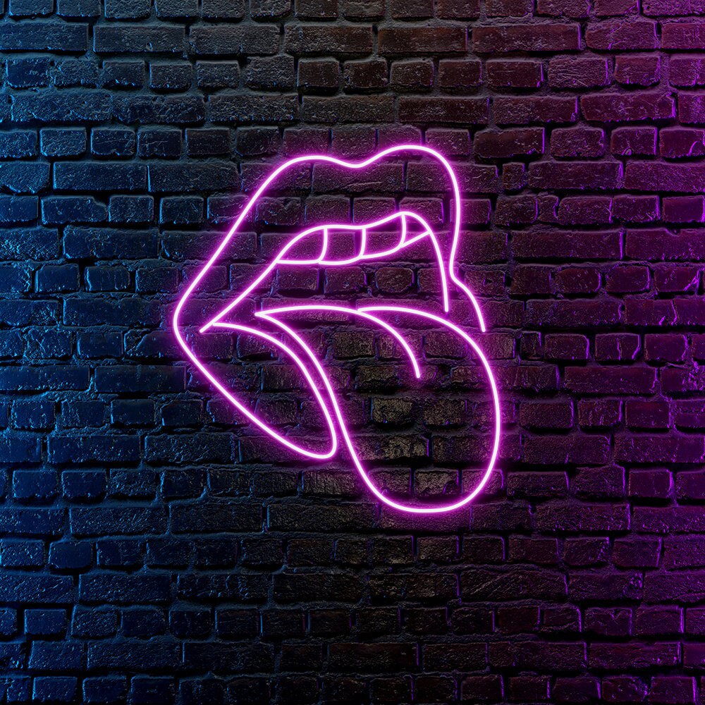 Lips neon sign - Custom Personalised LED Neon Signs, Handmade Neon Light