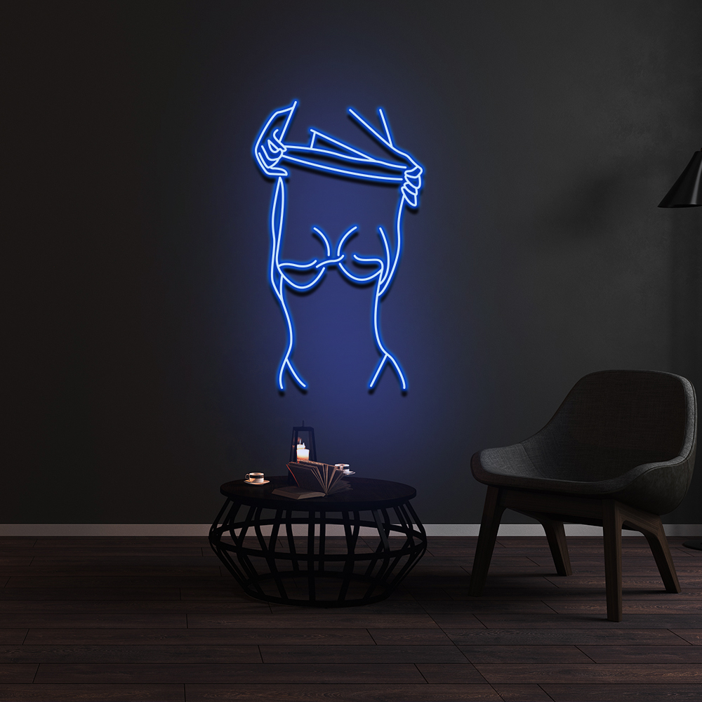 Minimalist Female Body Neon Signs