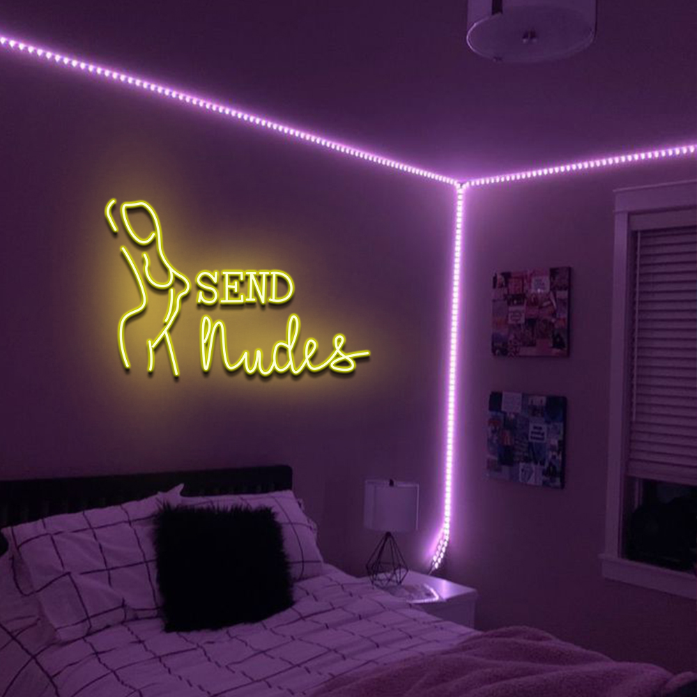 Send Nude Led Neon Sign - Custom Personalised LED Neon Signs, Handmade Neon Light