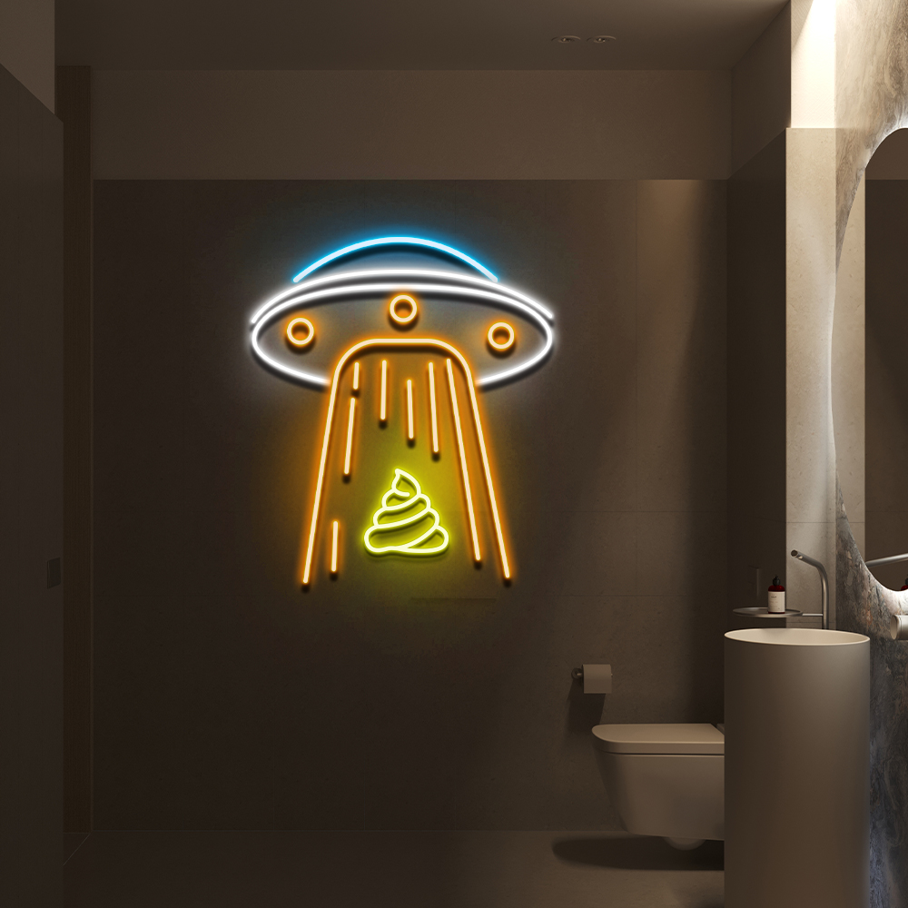 UFO Shit neon sign