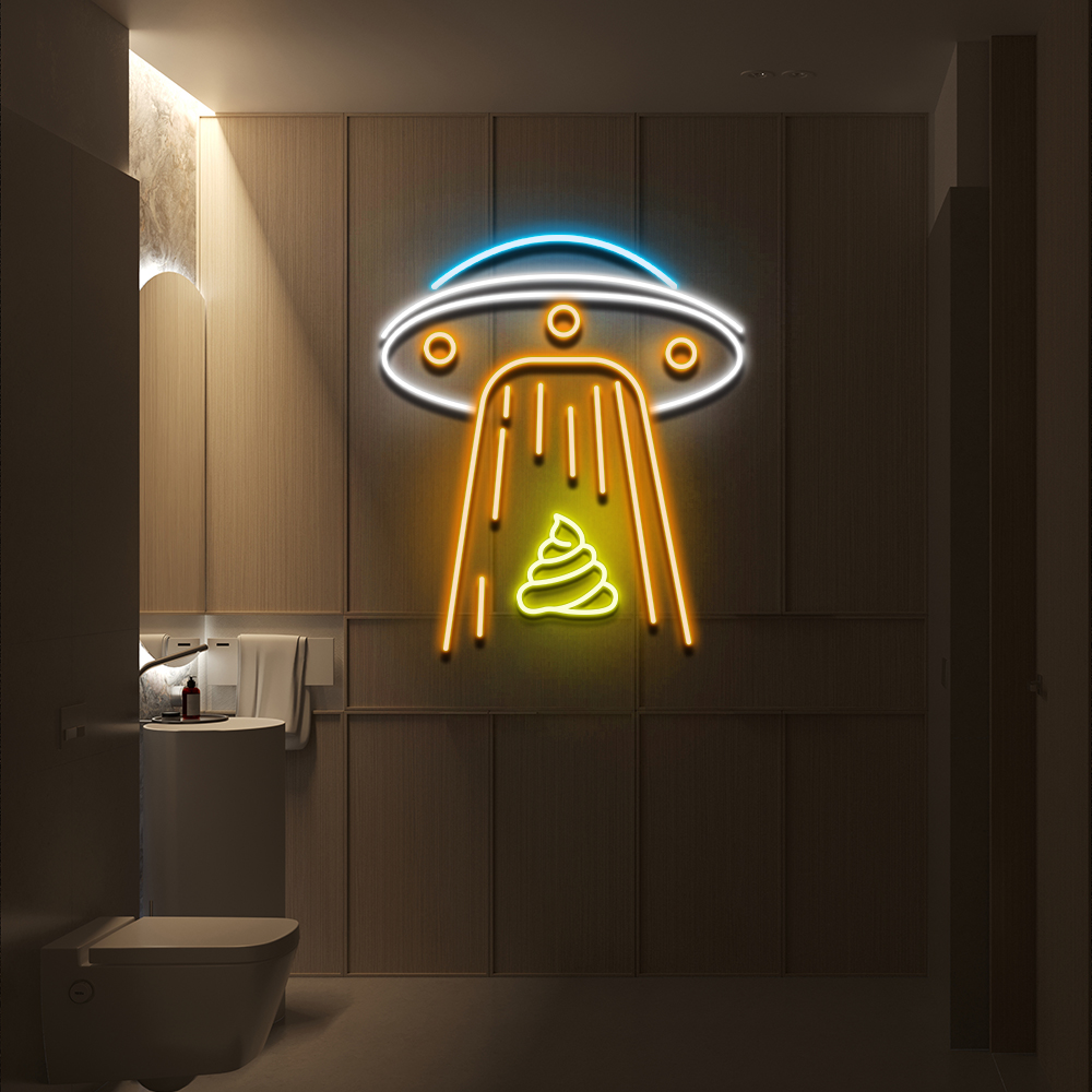 UFO Shit neon sign