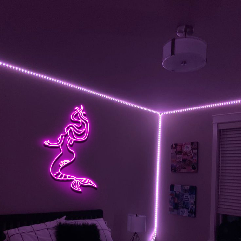 Mermaid neon sign - Custom Personalised LED Neon Signs, Handmade Neon Light