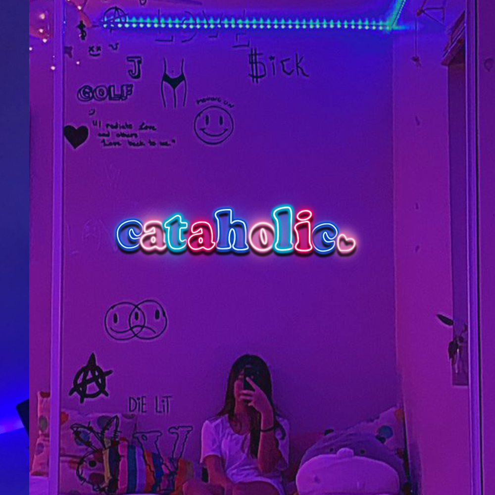 Custom Cataholic LED Neon