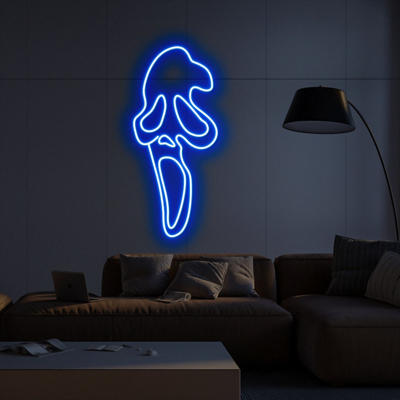 The Ghost Face Neon Sign from XNEONLED are available in different sizes and colors, making it easy to find one that matches your Halloween décor perfectly