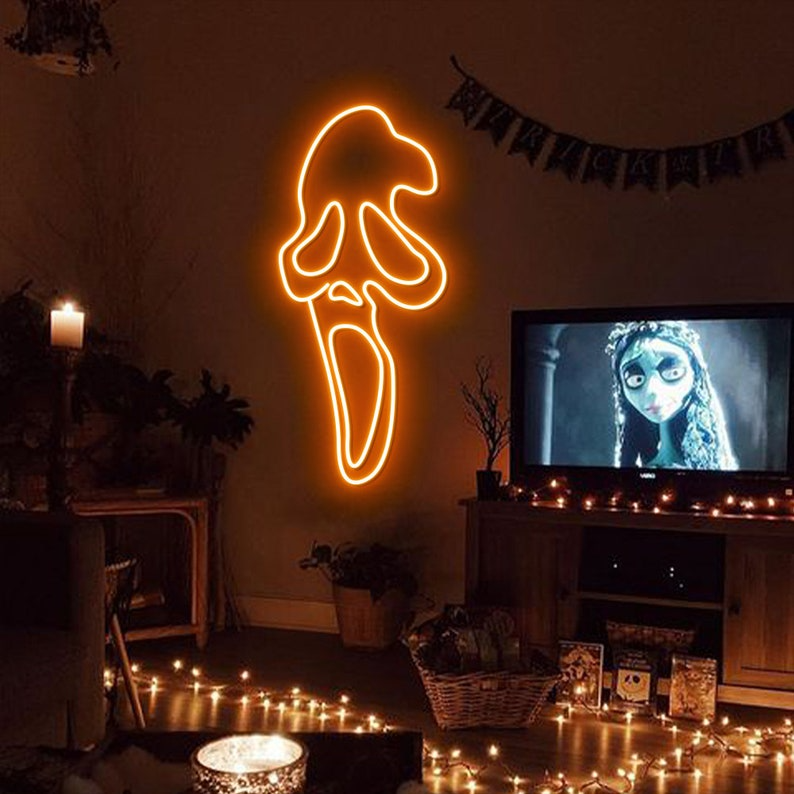 Ghost Face Neon Sign