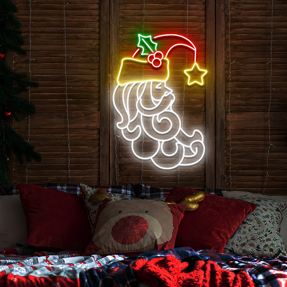 Light up Santa Neon Sign