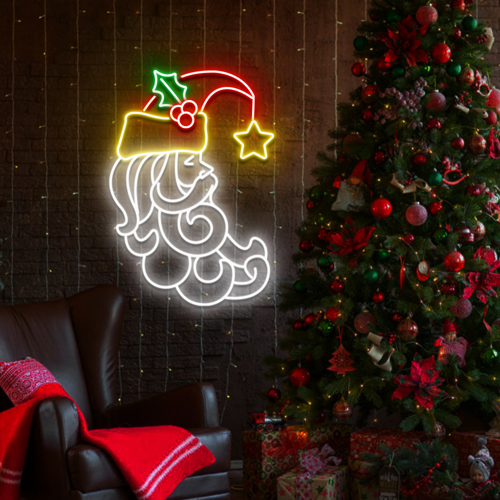 Light up Santa Neon Sign