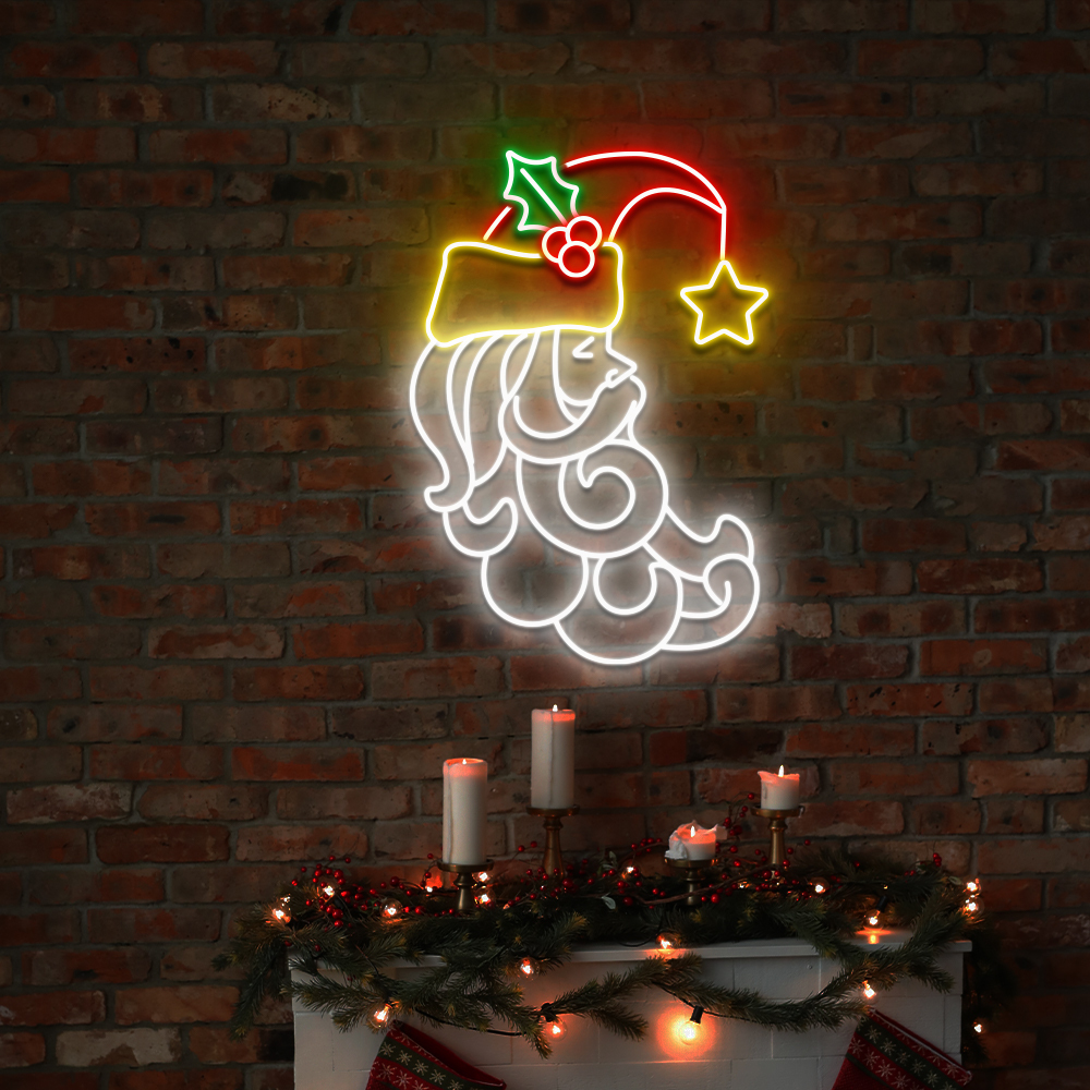 Light up Santa Neon Sign