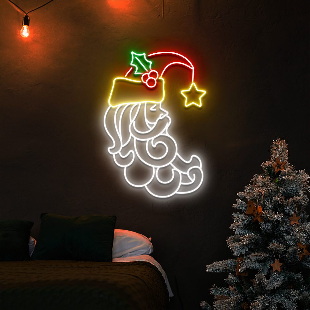 Light up Santa Neon Sign