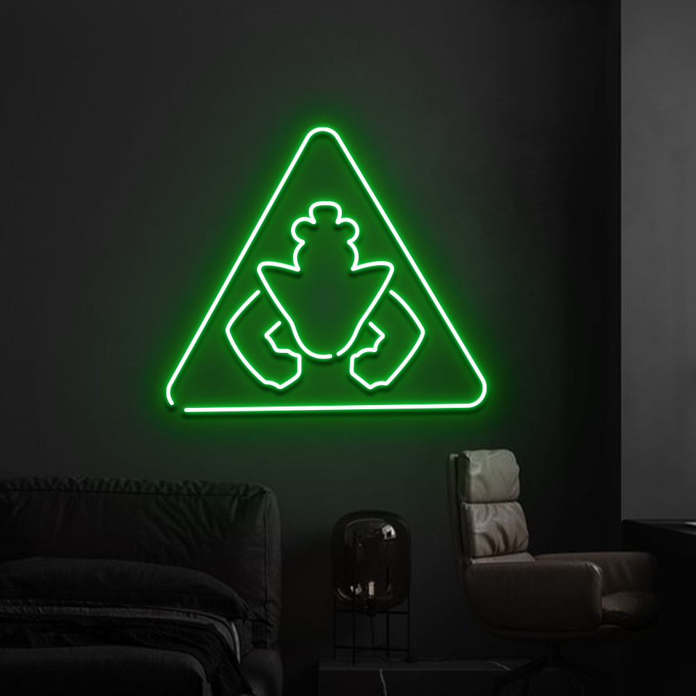 FNAF Monty Security Breach Warning Neon Sign