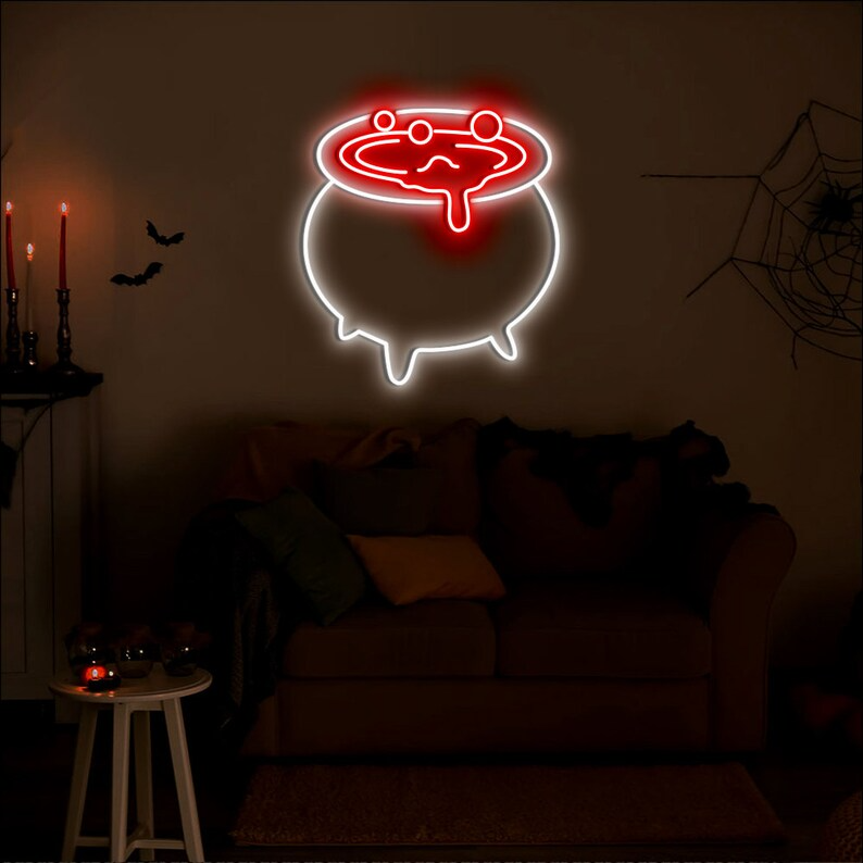 Witch's Cauldron Custom Neon Sign