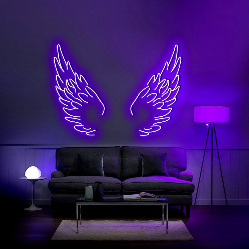 Angel Wings Custom Neon Sign