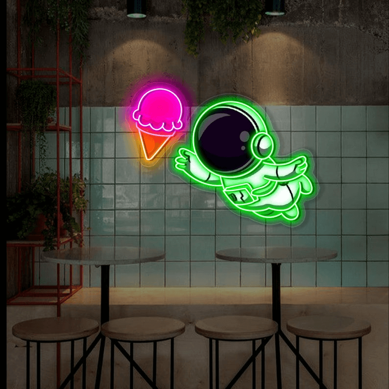 Astronaut Space Custom Neon Sign