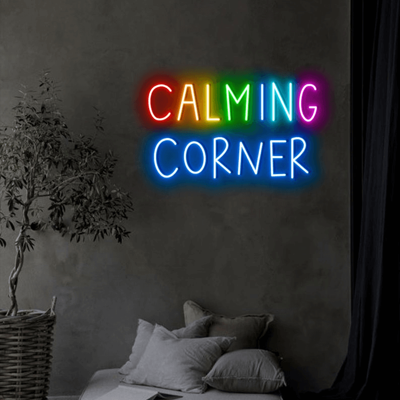 Calming Corner Custom Neon Sign - Custom Personalised LED Neon Signs ...