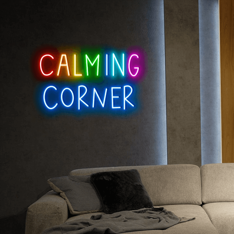 Calming Corner Custom Neon Sign - Custom Personalised LED Neon Signs ...