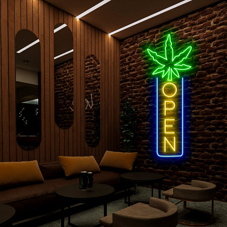 Cannabis Open Custom Neon Sign