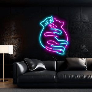 Cat Couple Custom Neon Sign