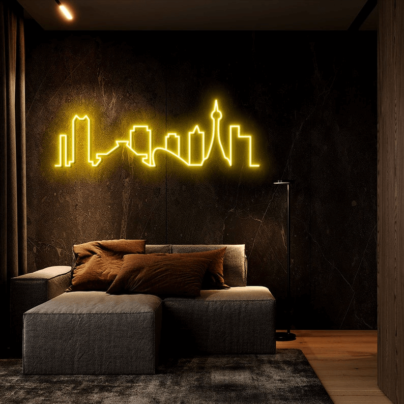 City Skyline Custom Neon Sign