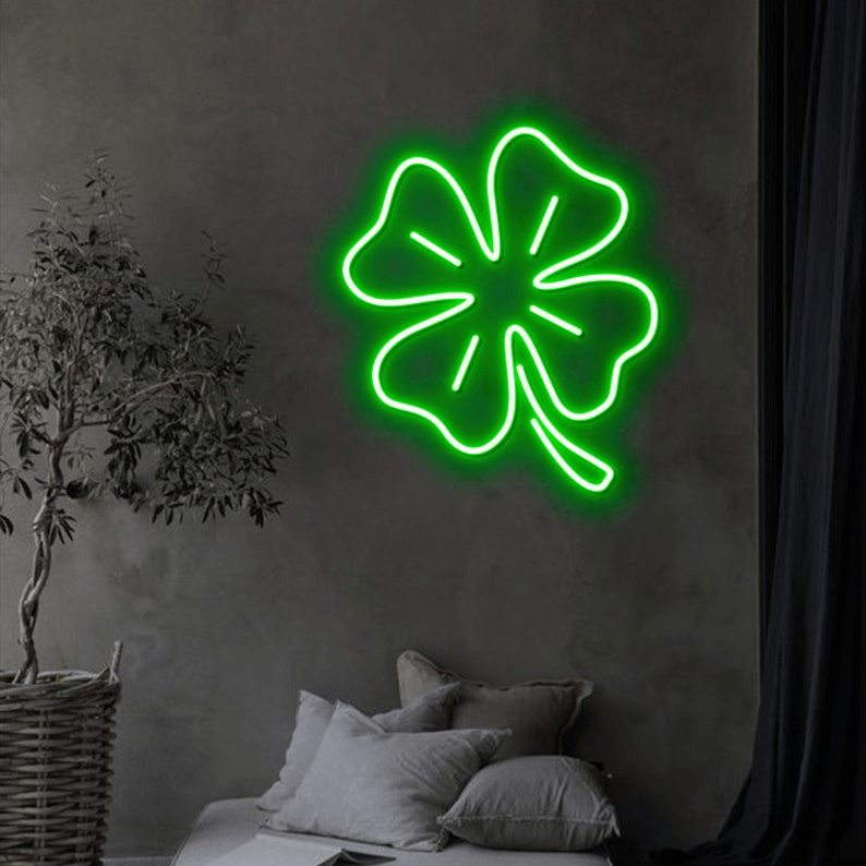 Clover Leaf Custom Neon Sign