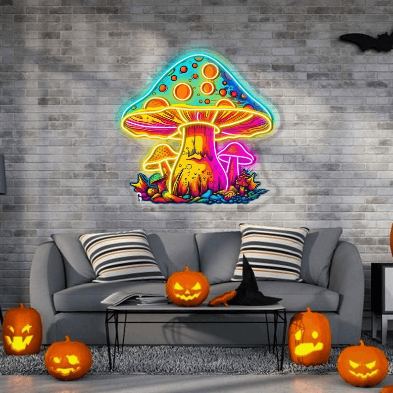 Giant Mushroom Custom Neon Sign