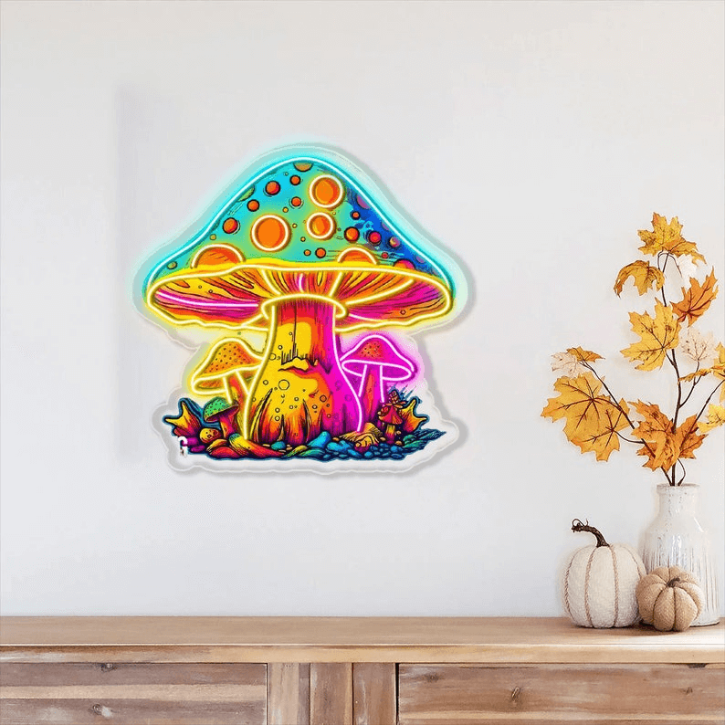 Giant Mushroom Custom Neon Sign