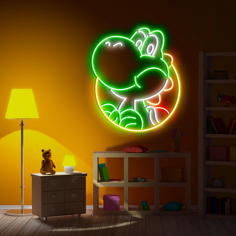 Green Dinosaur Custom Neon Sign