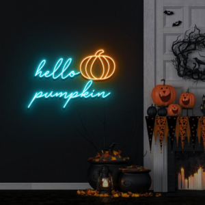 Hello Pumpkin Neon Sign