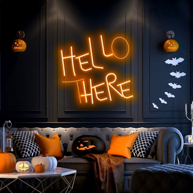 Hello There Hell Here Custom Neon Sign