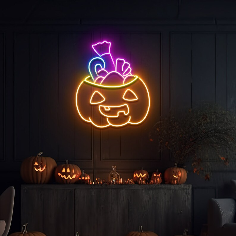 Pumpkin Candy Neon Sign