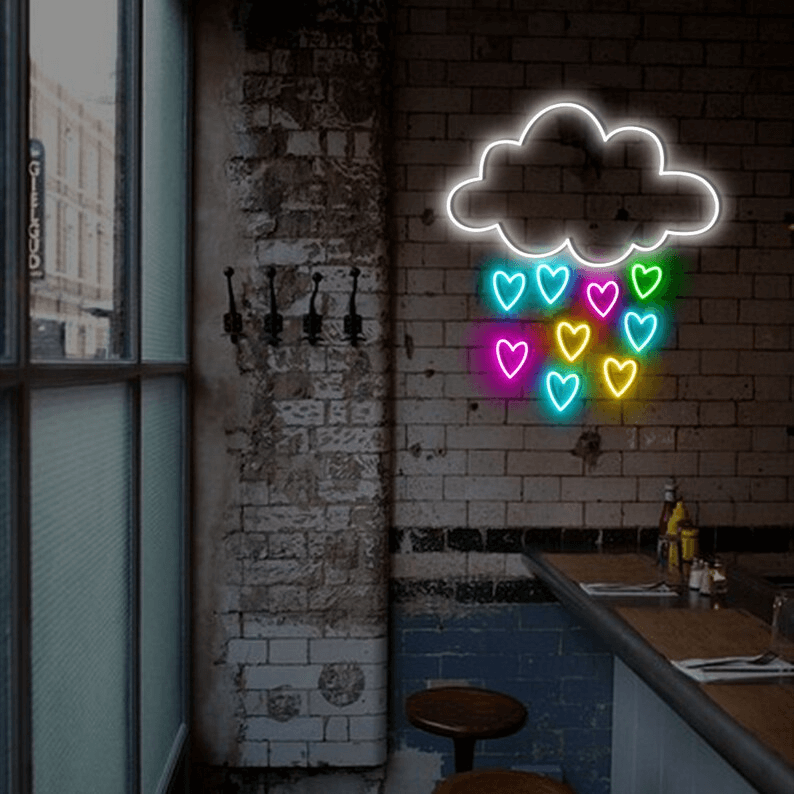 Rainbow Cloud Custom Neon Sign