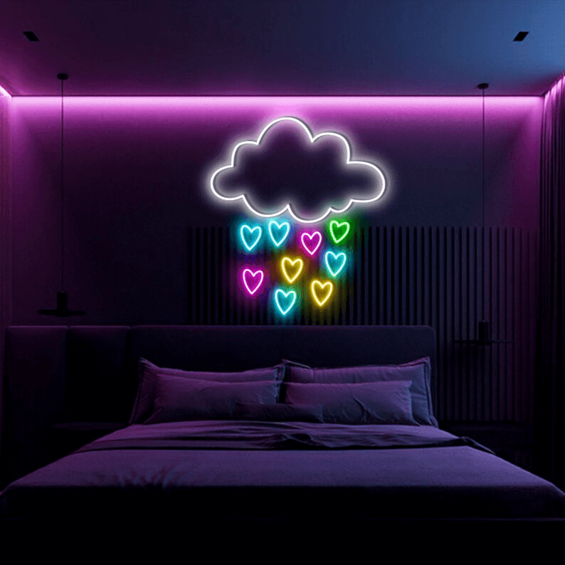 Rainbow Cloud Custom Neon Sign