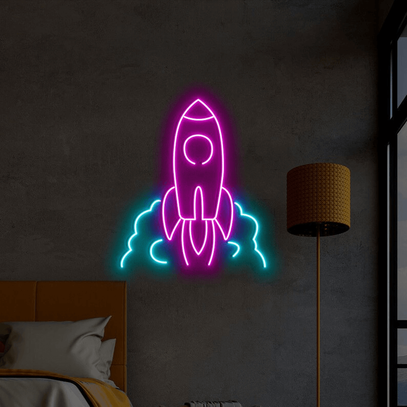 Rocket Custom Neon Sign