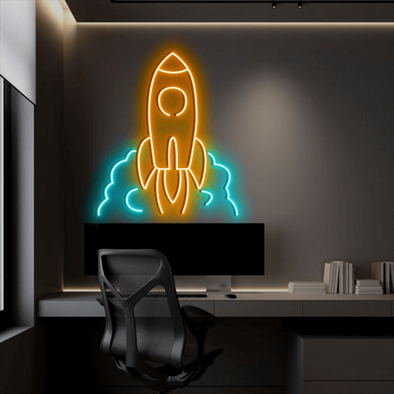 Rocket Custom Neon Sign