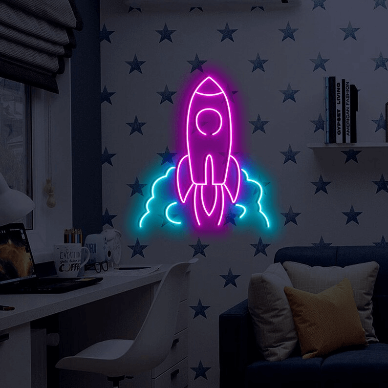 Rocket Custom Neon Sign