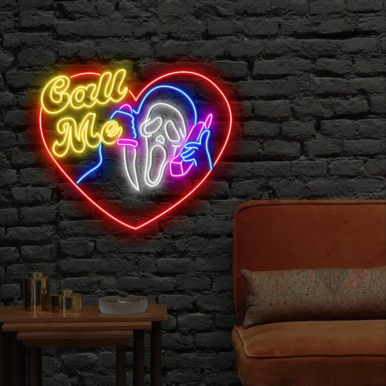 Scream Call Me Custom Neon Sign