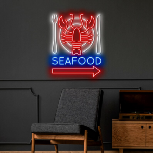Seafood Custom Neon Sign