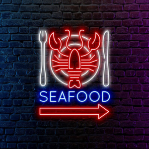 Seafood Custom Neon Sign