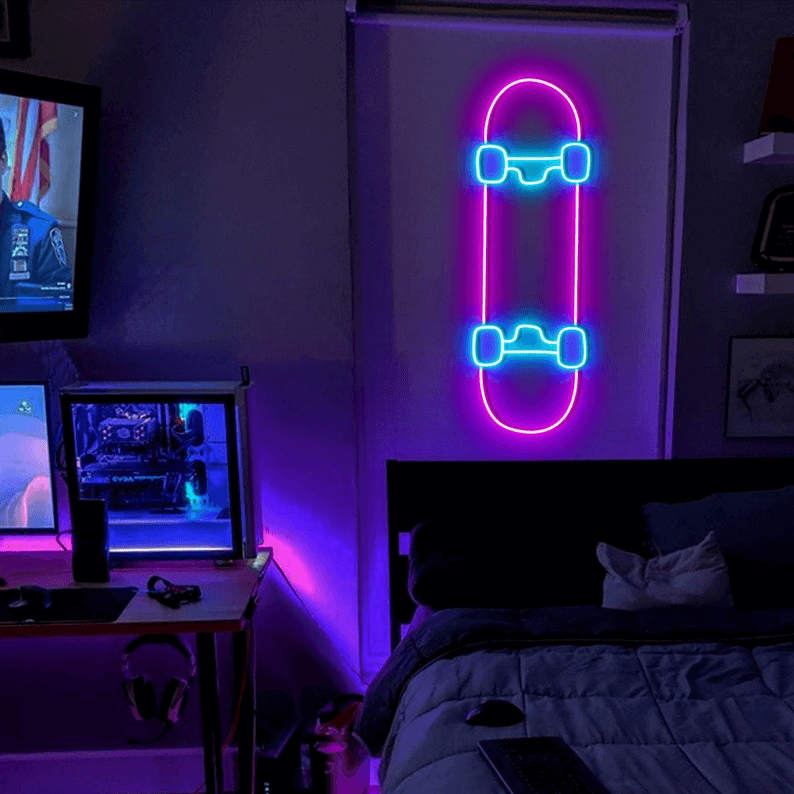 Skateboard Custom Neon Sign