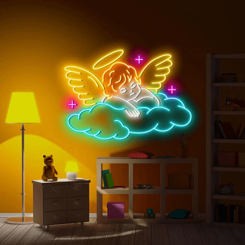 Sleeping Angel Custom Neon Sign