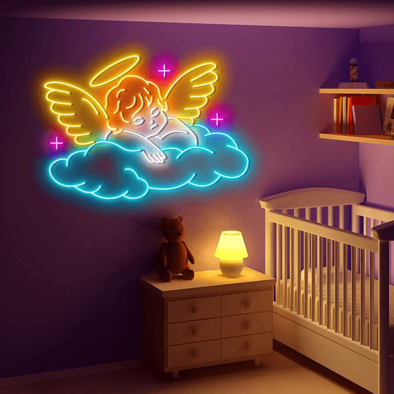 Sleeping Angel Custom Neon Sign