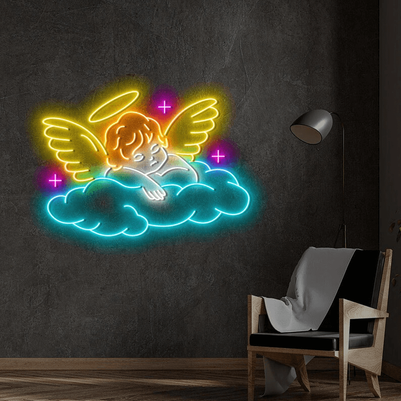 Sleeping Angel Custom Neon Sign