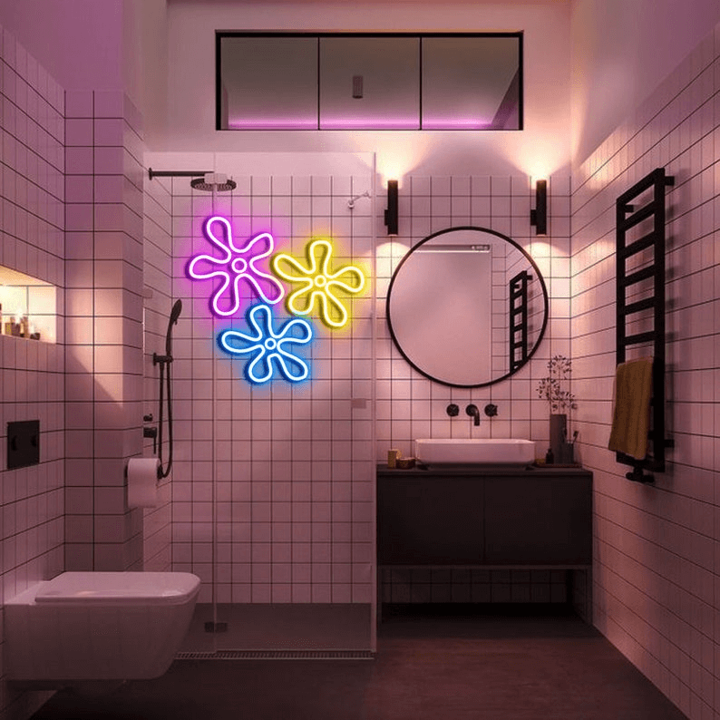 Spongebob Flower Custom Neon Sign